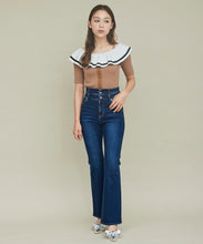 画像をギャラリービューアに読み込む, オフショルフリルリブニット/TT438331
