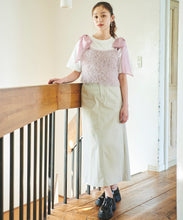 画像をギャラリービューアに読み込む, オーガンリボン付きラメシャギービスチェ/TT438337
