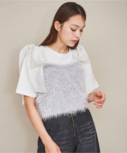 画像をギャラリービューアに読み込む, オーガンリボン付きラメシャギービスチェ/TT438337
