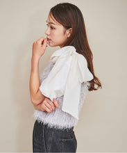 画像をギャラリービューアに読み込む, オーガンリボン付きラメシャギービスチェ/TT438337
