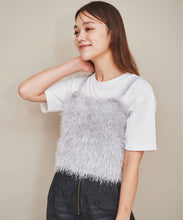 画像をギャラリービューアに読み込む, オーガンリボン付きラメシャギービスチェ/TT438337
