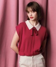 画像をギャラリービューアに読み込む, 配色衿付きニット/TT438329
