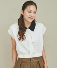 画像をギャラリービューアに読み込む, 配色衿付きニット/TT438329
