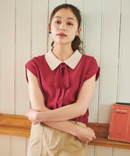 画像をギャラリービューアに読み込む, 配色衿付きニット/TT438329
