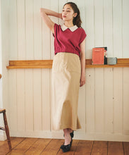 画像をギャラリービューアに読み込む, 配色衿付きニット/TT438329
