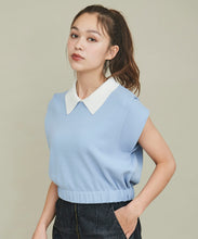 画像をギャラリービューアに読み込む, 配色衿付きニット/TT438329
