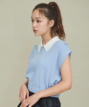 画像をギャラリービューアに読み込む, 配色衿付きニット/TT438329
