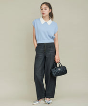 画像をギャラリービューアに読み込む, 配色衿付きニット/TT438329
