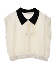 画像をギャラリービューアに読み込む, 配色衿付きニット/TT438329
