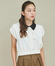 画像をギャラリービューアに読み込む, 配色衿付きニット/TT438329
