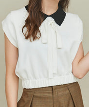 画像をギャラリービューアに読み込む, 配色衿付きニット/TT438329
