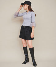 画像をギャラリービューアに読み込む, チュール袖ジップニット/TT438330
