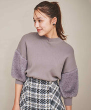 画像をギャラリービューアに読み込む, 袖ファー付きニット/TT438301
