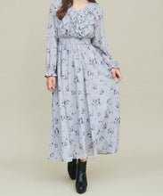 画像をギャラリービューアに読み込む, ボリュームフリルフラワープリントワンピース/TT437421
