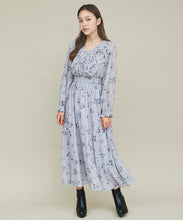 画像をギャラリービューアに読み込む, ボリュームフリルフラワープリントワンピース/TT437421
