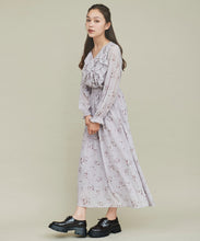 画像をギャラリービューアに読み込む, ボリュームフリルフラワープリントワンピース/TT437421
