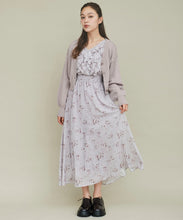 画像をギャラリービューアに読み込む, ボリュームフリルフラワープリントワンピース/TT437421
