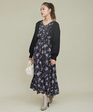 画像をギャラリービューアに読み込む, ボリュームフリルフラワープリントワンピース/TT437421
