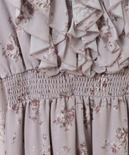 画像をギャラリービューアに読み込む, ボリュームフリルフラワープリントワンピース/TT437421
