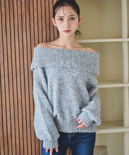 画像をギャラリービューアに読み込む, ざっくりオフショルニット/TT438307
