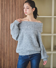 画像をギャラリービューアに読み込む, ざっくりオフショルニット/TT438307
