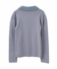 画像をギャラリービューアに読み込む, レオパードシャギーカラーニット/TT438309
