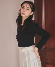 画像をギャラリービューアに読み込む, レオパードシャギーカラーニット/TT438309
