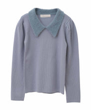 画像をギャラリービューアに読み込む, レオパードシャギーカラーニット/TT438309
