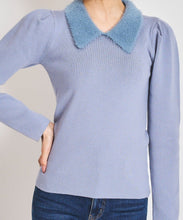 画像をギャラリービューアに読み込む, レオパードシャギーカラーニット/TT438309
