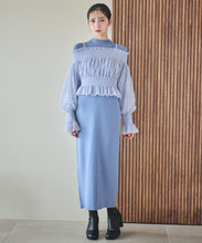 画像をギャラリービューアに読み込む, チュールレイヤードニットワンピース/TT437414
