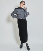 画像をギャラリービューアに読み込む, チュールレイヤードニットワンピース/TT437414
