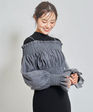 画像をギャラリービューアに読み込む, チュールレイヤードニットワンピース/TT437414
