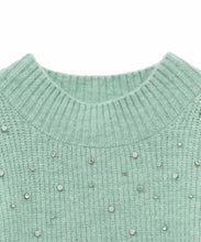 画像をギャラリービューアに読み込む, ビジュー付きニットセットアップ/TT437419
