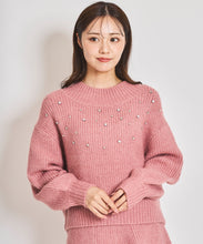 画像をギャラリービューアに読み込む, ビジュー付きニットセットアップ/TT437419
