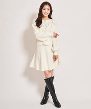 画像をギャラリービューアに読み込む, ビジュー付きニットセットアップ/TT437419
