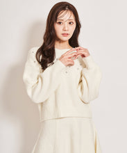 画像をギャラリービューアに読み込む, ビジュー付きニットセットアップ/TT437419
