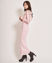 画像をギャラリービューアに読み込む, シアーリボンアシメニットワンピース/TT437424
