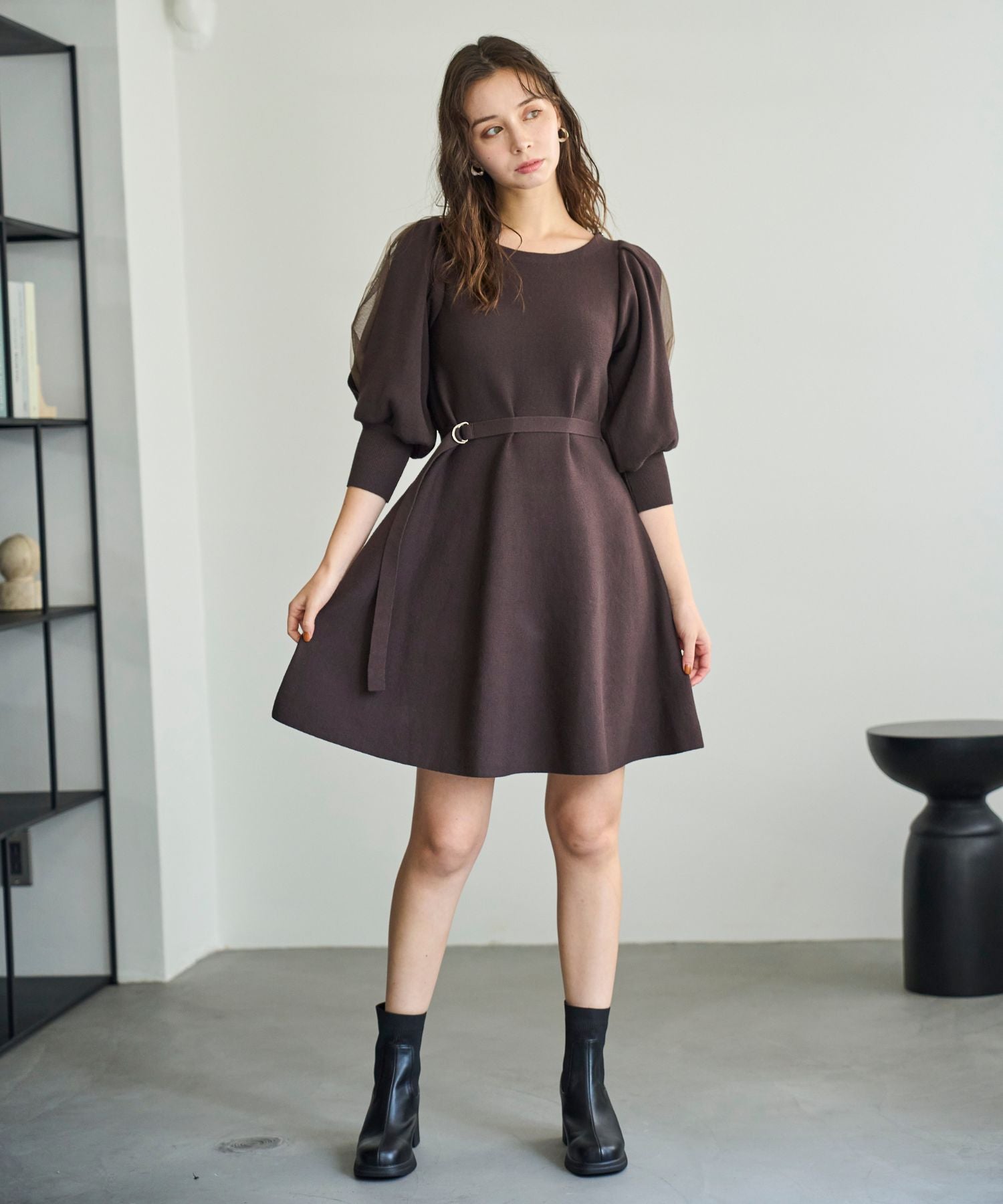 肩リボンミニニットワンピース/TT537409 – MISCH MASCH|31 Sons