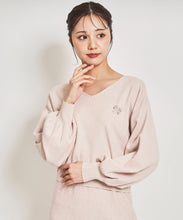 画像をギャラリービューアに読み込む, ブローチ付きニットセットアップ/TT437423
