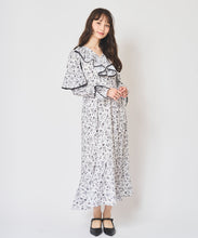 画像をギャラリービューアに読み込む, フラワープリントフリルワンピース/TT517404
