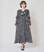 画像をギャラリービューアに読み込む, フラワープリントフリルワンピース/TT517404
