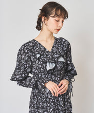 画像をギャラリービューアに読み込む, フラワープリントフリルワンピース/TT517404
