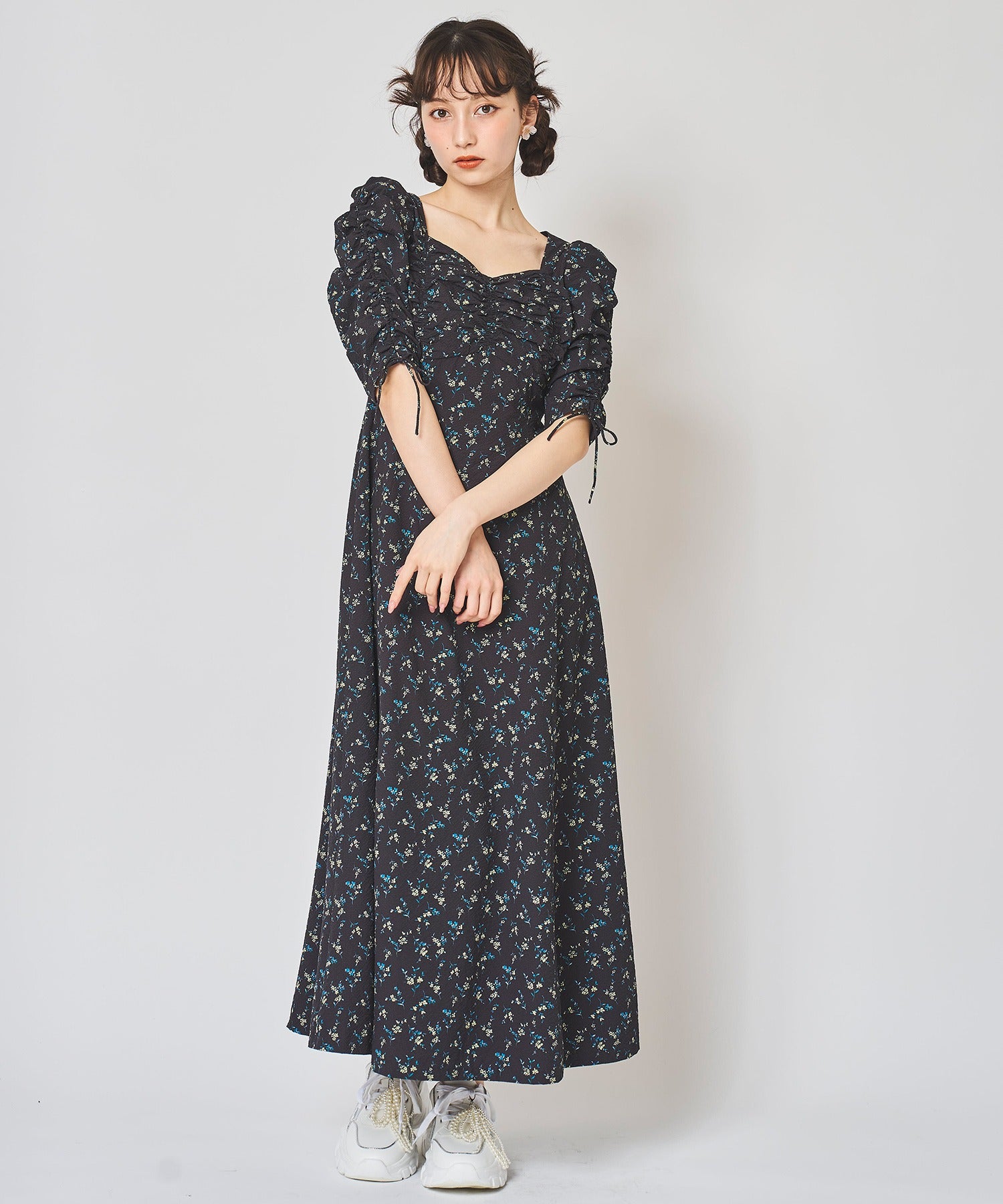 フラワーワンピース フラワーレースワンピース 49AV JUNKO SHIMADA｜クロスプラス