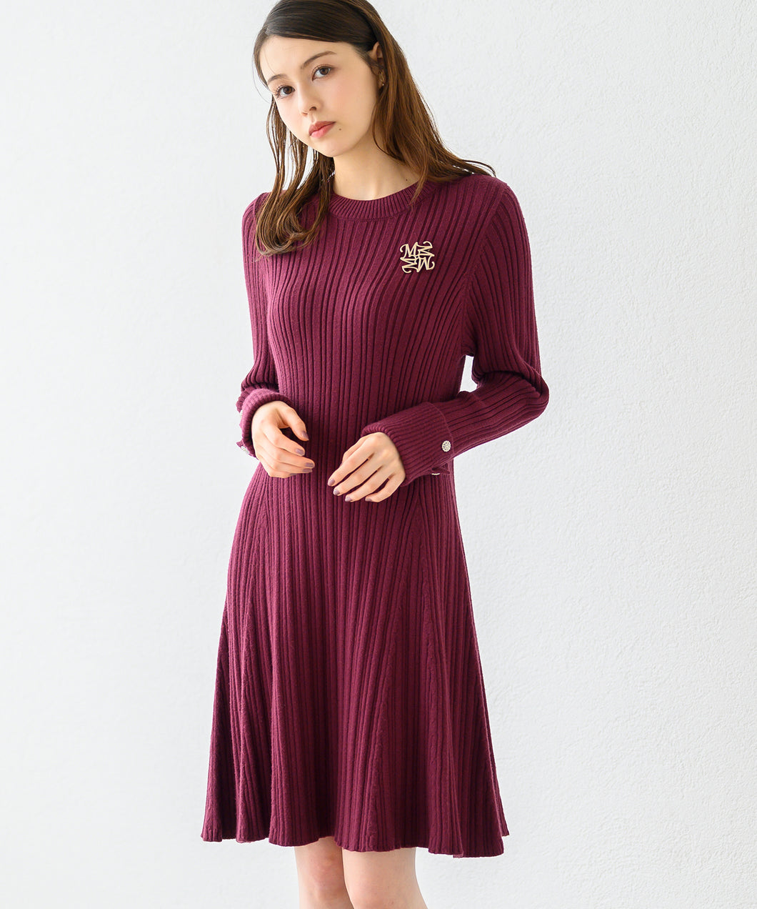 ブローチ付きAラインニットワンピース – MISCH MASCH|31 Sons de mode