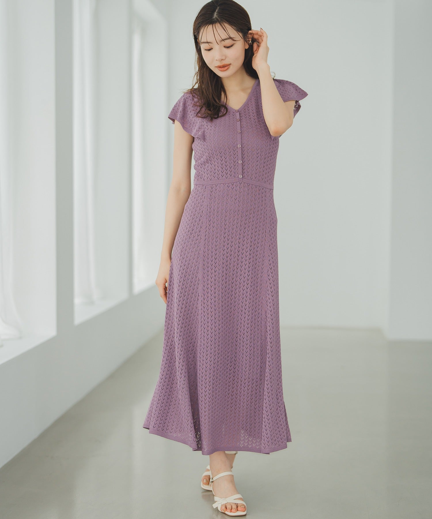 クロシェ風透かし柄ニットワンピース/MM537401 – MISCH MASCH|31