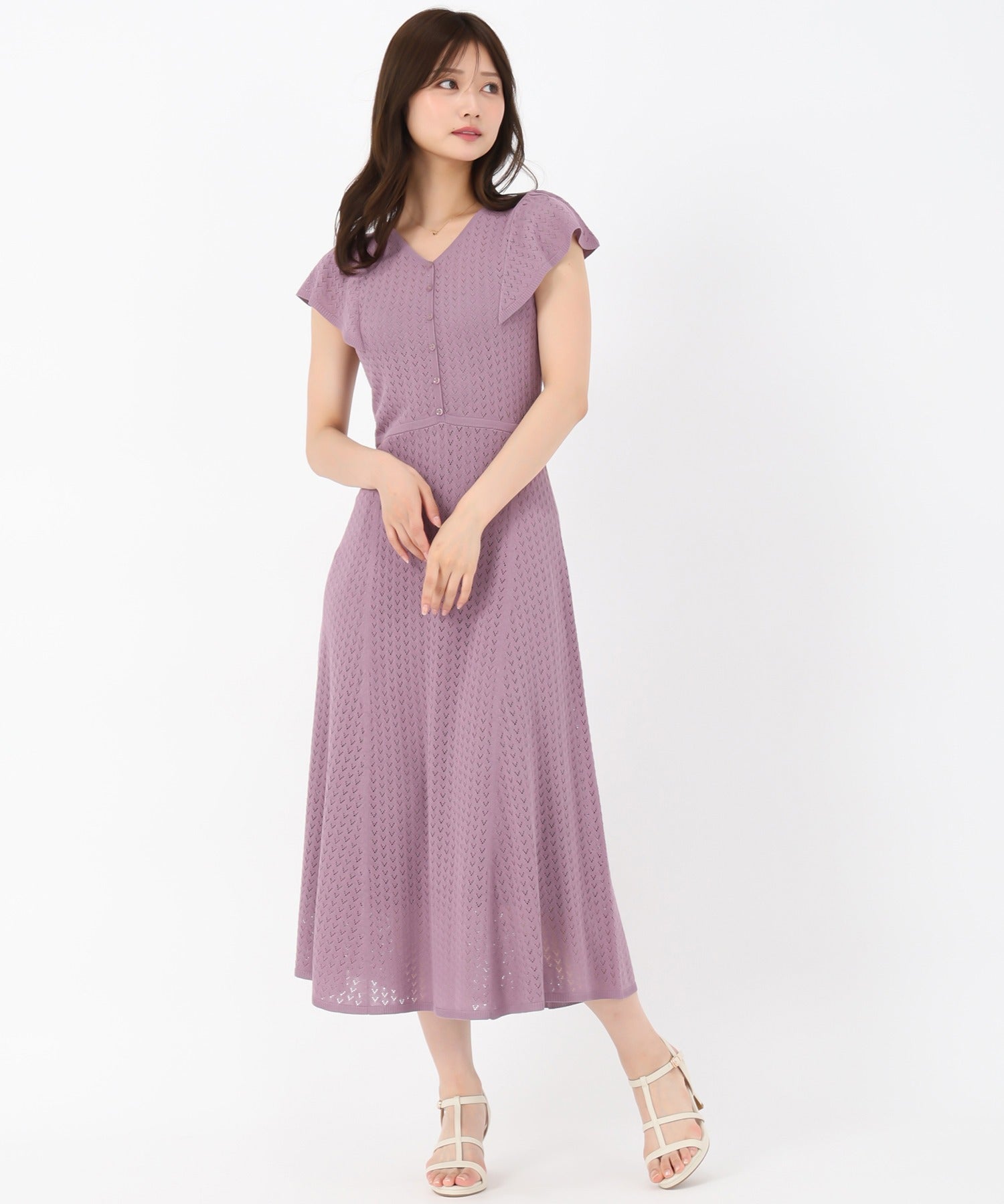 クロシェ風透かし柄ニットワンピース/MM537401 – MISCH MASCH|31
