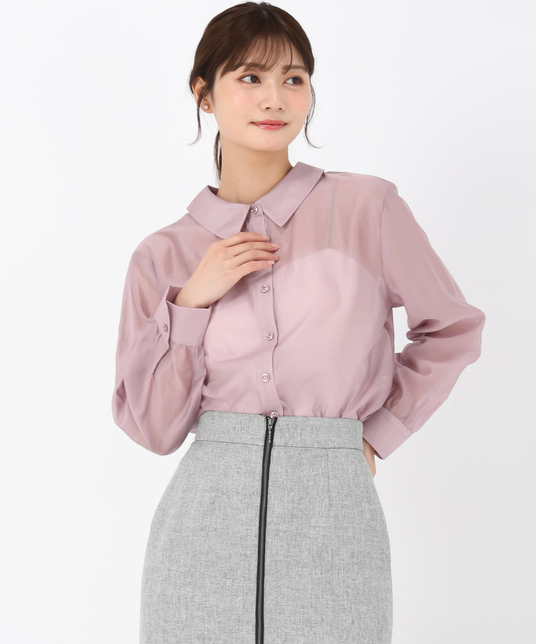 バックリボンシアーシャツ/MM538107