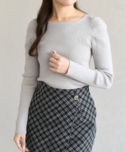 画像をギャラリービューアに読み込む, ボートネックリブニット/TT618302

