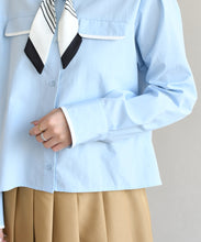 画像をギャラリービューアに読み込む, スカーフ付きシャツブラウス/TT618103
