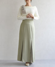 画像をギャラリービューアに読み込む, 異素材プリーツマーメイドスカート/TT527203
